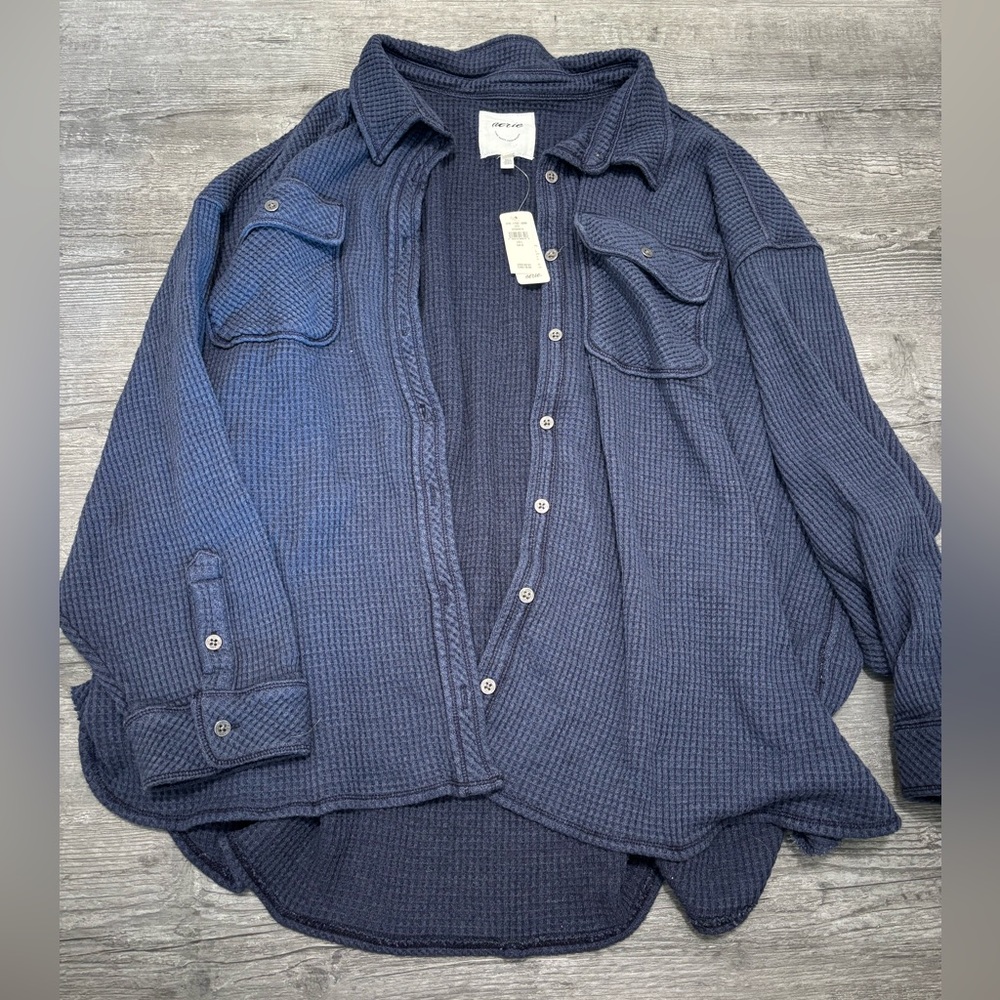 Aerie Lumberjane Waffle Knit Shacket